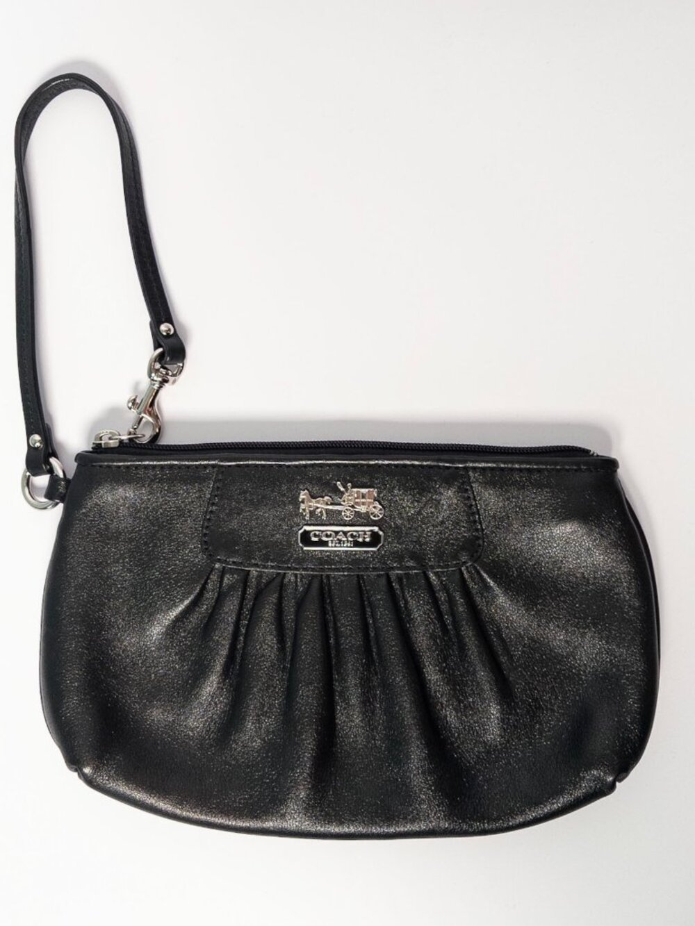 Y2K Coach Wristlet Black Leather